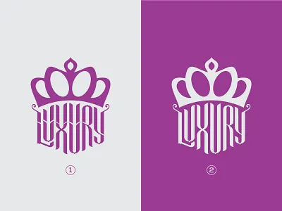Luxury 2 style branding business logo creative logo crown logo enhacne fashion hand made logo high end high style identity illustration jewelry logo logodesign logotype luxury brand luxury logo queen style logo typography