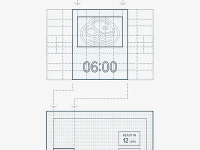 Meal app - Elements construction dynamic sy dynamic symmetry grid grid design grid layout gui guidelines interface interface design interfacedesign ratio ratios web design webdesign website design