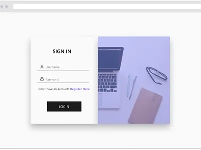 Login Page - Browser Mockup design login login design login form login page mockup ui user interface user interface design web design website