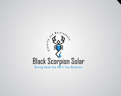 Black Scorpion Solar 01 Copy branding design illustration logo logo design logo design branding professional logo sophisticated logo typography vector