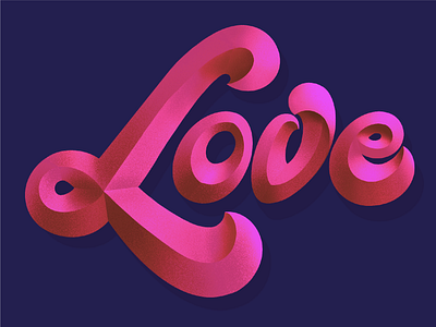 Love hand lettering 3d type 3d typography art calligraphy design graphic design graphic design hand drawn hand lettering handlettering handmade illustration illustrator ipad lettering lettering art lettering challenge procreate texture type typography