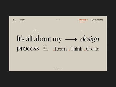 Workflow Page Animation My Folio '19 folio process typogaphy ui ux video web website workflow