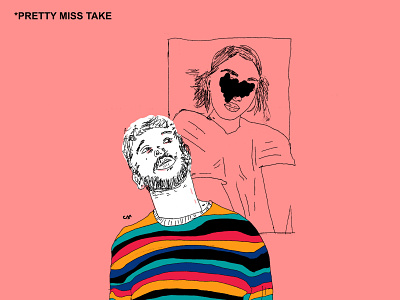 Jules Dorado Pretty Miss Take art cover design digitalart doodle draw drawing font graphic design illustration love pink pop art portrait streetart