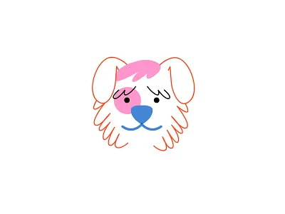 Fluffy Dog dogs puppy dribbbleweeklywarmup