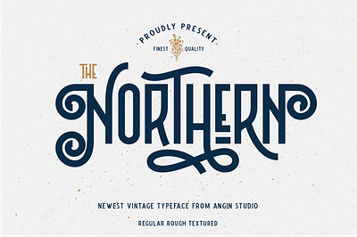 Northern Vintage Typeface classic custom design display font font design logo typeface typography vintage