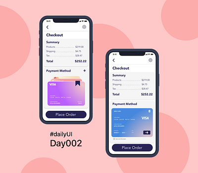 Daily UI | 002 | Credit Card Checkout 002 app checkout credit credit card checkout creditcard dailyui dailyuichallenge design ui ux visual design