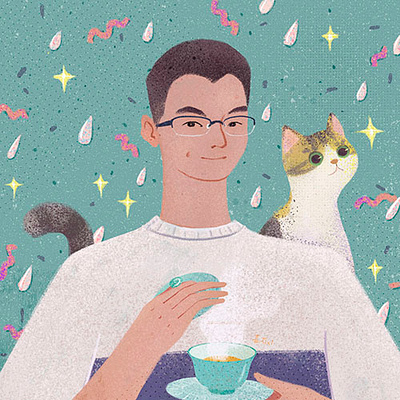 my boyfriend loves rainnyday avatar illustration