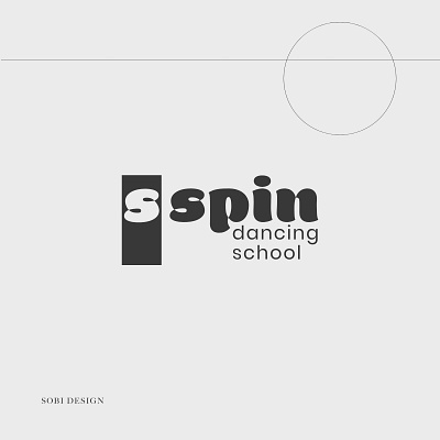 Spin Dance School primary logo brand design brand identity branding dance dance logo dance school design illustration logo logo design logodesign logotype logotypedesign logotypes minimalism print typography