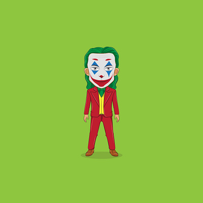 joker character chibi comic dc comics design hero illustration joker pop culture vector