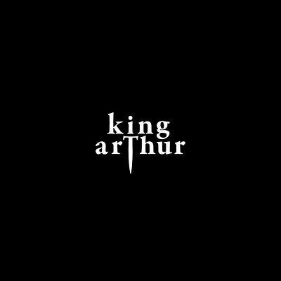 king arthur design fonts graphicdesgn king arthur logos logotype sword typography vector