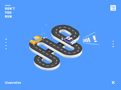 Don't You Run! design illustration