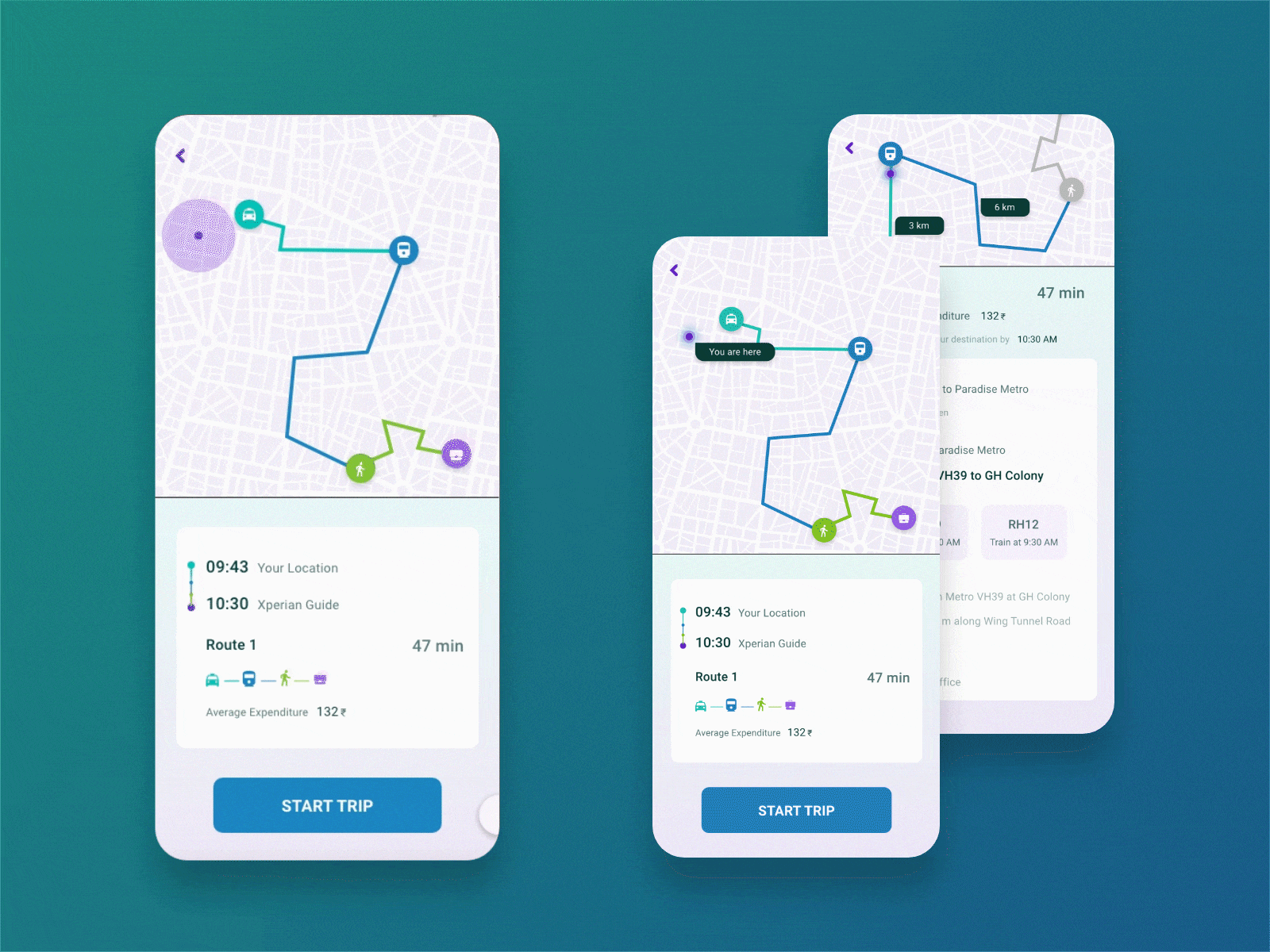 Traffic Free App adobe adobe xd card ui designlife dribbblers gps ui interaction design location app location tracker location ui map ui navigation ui route ui ui ui animation ui design ux ux design web design