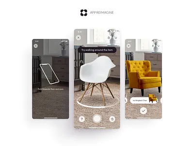 Wayfair App Reimagined - Augmented Reality Experience 3d android ar augmented reality augmentedreality ecommerce ios lead leadership mobile redesign ui uiux
