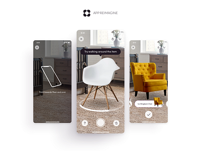 Wayfair App Reimagined - Augmented Reality Experience 3d android ar augmented reality augmentedreality ecommerce ios lead leadership mobile redesign ui uiux
