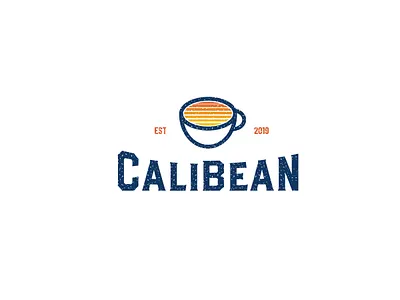 calibean branding california coffeeshop creative design illustration logo sun vector