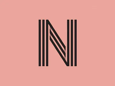 Letter N adobe ilustrator art branding design icon illustration letter lettering lettermark logo logotype n logo type typography vector