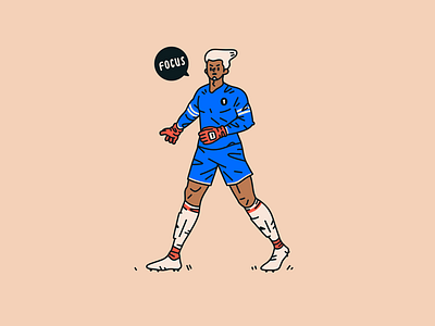 Goalkeeper character design football goalkeeper illustration procreate soccer sports