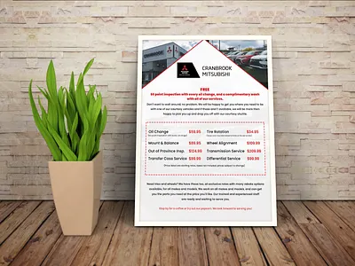 Mitsubishi Motors Flyer branding