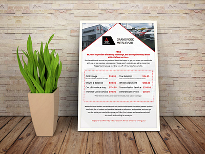 Mitsubishi Motors Flyer branding