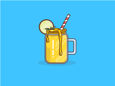 Mango Smoothie illustration mango smoothie vector