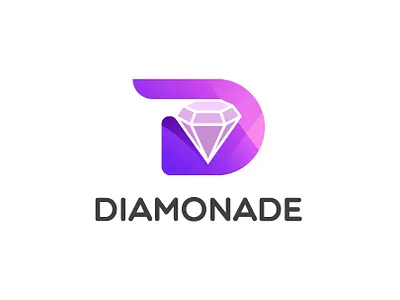 Letter D + Diamond Logo brand branding diamond diamond logo gem gradient icon identity illustration initial jewelry letter logo mascot symbol ui ux vector
