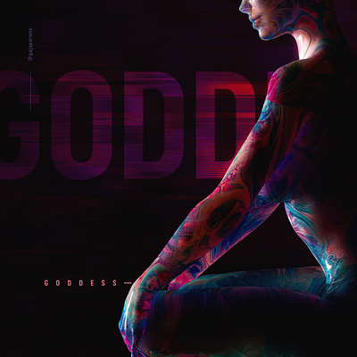 Godess c4d cinema4d cinematic colorful design female goddess human organic redshift redshift3d