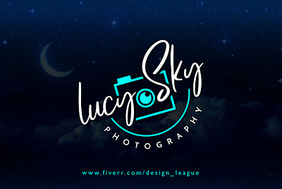 LucySky Photography Logo branding creative design creative logo design elegant elegant font font script fresh design lettering logo logodesign photography logo script signature signature font signature logo trendingconcept trendy typography vector