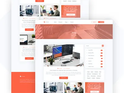 Jirono - IT Solutions and Corporate Template agency app business corporate creative landing network portfolio software solutions startup themeforest