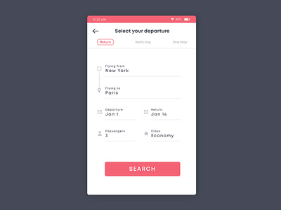 Daily UI 011 - Select your departure app application concept design mobile product design ui ui design ux web web design