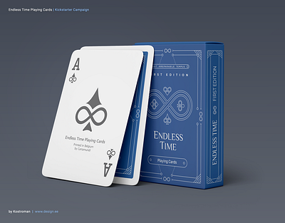 Endless Time Playing Cards 2019 trend ace of spades box cards deck jocker kickstarter playing cards pocker vector