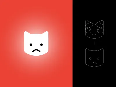 Innocent cat branding cartoon cartoon illustration cartoon logo cat design geometry illustration innocent logo 商标 插图 设计