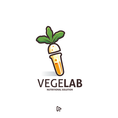 VegeLab Logo Design app bottle brand branding design designer dual meaning logo dualmeaning garagephic studio graphic icon illustration lab laboratory laboratory logo logo vector vegetable vegetable logo vegetarian