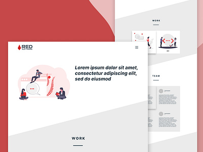 Red Software V1 company red software typography ui ux design uxui web design website