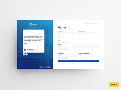Login Page - UX/UI crm dashboad dashboard ui design interface design login login form login page login screen registration sign sign in sign up signup software ui ui ux uidesign uiux web