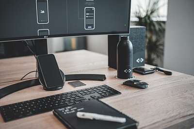 I <3 dark mode black dark dark mode deks desk office setup wireframes workspace