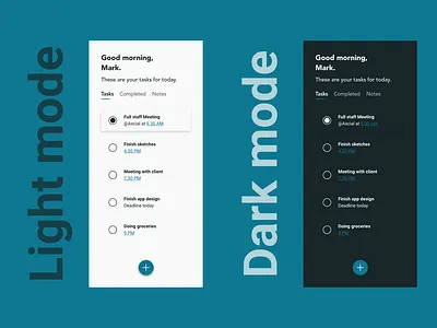 Note App - App Design Concept app app design dark mode design note note app ui ux