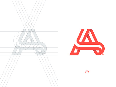 Ayoub Hussain - Logo Grid a letter a day belt brand brand identity branding design grid design identity designer illustration lettermark logo logomark logotype designer negative space negative space logo negativespace smart mark trademark typography ui