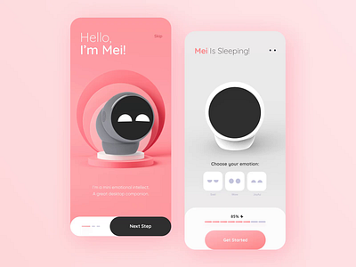 Design MEI App // Concept animation app app design branding clean creativity friend futuristic inovation ios minimal minimalism mobile motion onboarding smart smartdevice technology ui ux