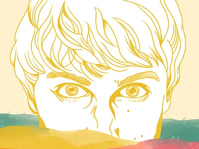 Tom Rosenthal digital illustration illustration art iris van den akker music design music poster portrait poster procreate tom rosenthal