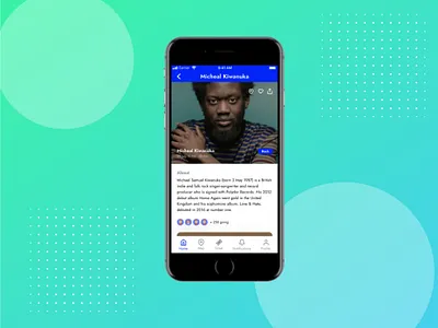 Festival App - Concert Detail Screen concert detail daily design festival app mobile mobile app music app ui ux
