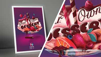 Truly Madly- Datting 101- Own Dessert art direction colour dating design dessert digital art graphic illustration tips typo typography