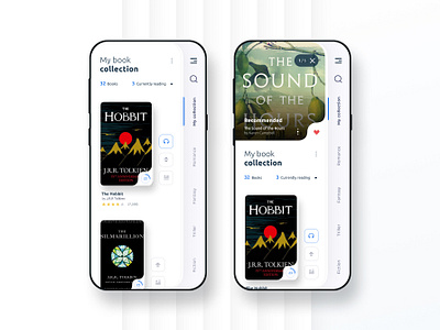 Social book reading and share app - V2 Concept app app design book design figma interface mobile mobile app modern reading app typography ui uidesign uiux ux uxdesign vector white