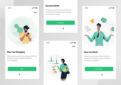 Onboarding Screens - Social App 404page android animation app bank coupons dashboard ecommerce illustration iphonex landingpage navigate ui user interface vector