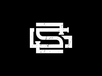 SG monogram logo sg logo minimal flat monogram s