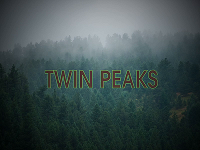 Twin Peaks adobeaftereffects animation art design designer glitch horror horror art motion motion design motion graphics motiondesigner motiondesigners motiongraphics motionlovers mountain red suspense twin peaks typography