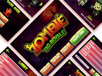 Zombie Game 2d game game app game art game design game logo game ui games gaming icon ui uidesign uiux vector zombie