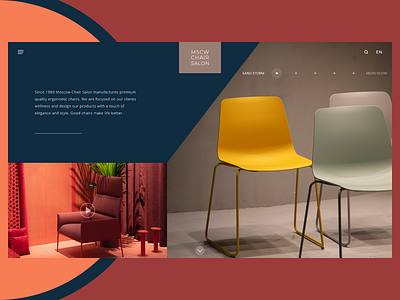 Chair Salon Website Design adobe xd adobexd design landing page minimal web web design website concept website design xd design