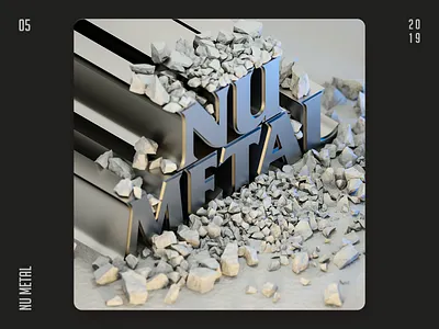 3D Isometric Lettering - Spotify Playlist 05 3d 3d art cinema 4d design graphic design music music art octane octane render