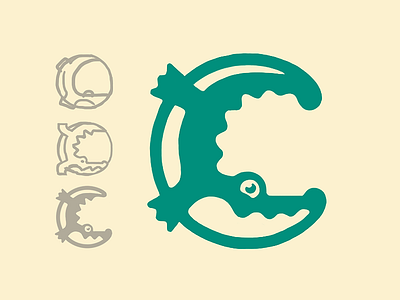 C for Crocodile animal brand c croc crocodile design dribbbleweeklywarmup icon logo weekly warm up