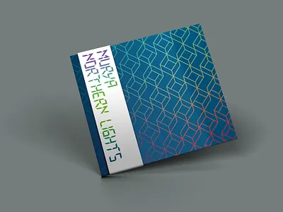 Dyadik >Murya — Northern Lights< album artwork (shot 1) abstract branding compact disc design geometric graphic design logo music package design repeat pattern typogaphy vector